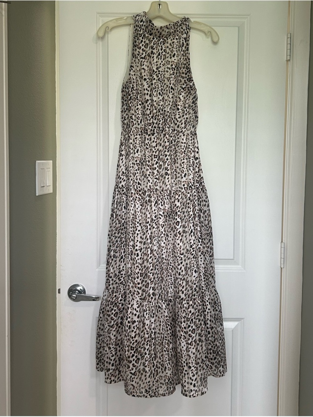 Sam Edelman Metallic Leopard Print Sleeveless Dress
